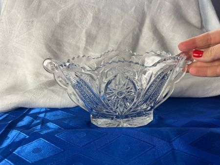 Конфетница 25 см хрусталь CCCР