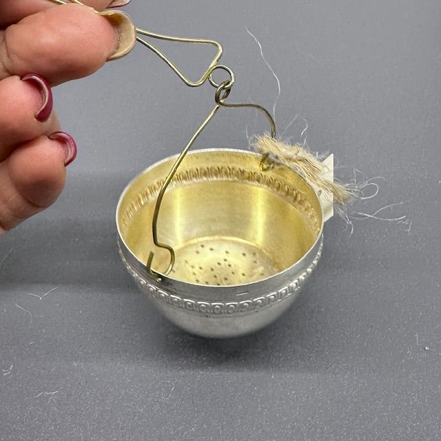 Ситечко для чая 5 см серебрение