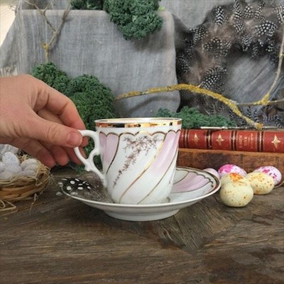 Чайная пара, костяной фарфор, Англия 250 мл