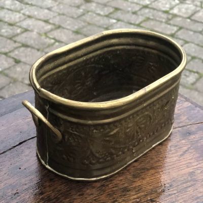 Кашпо Цветы среднее латунь