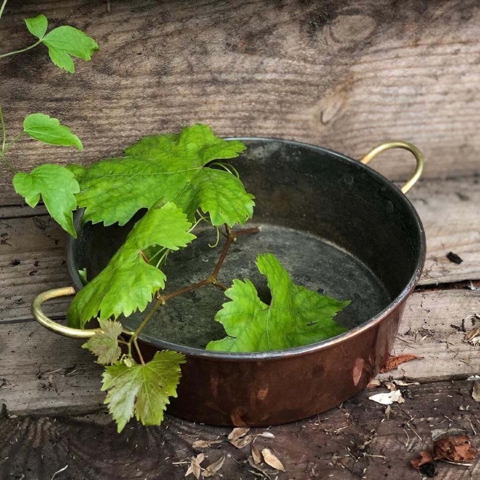 Кастрюля сотейник 20 см без крышки медь