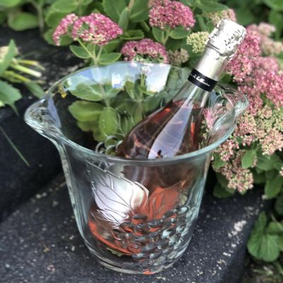 Ведро для шампанского 21 см Виноград хрусталь