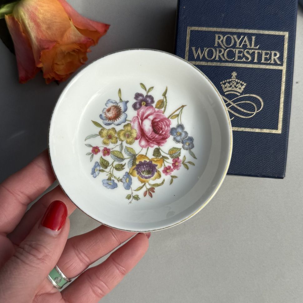 Розетка Royal Worcester Мейсенский букет 10 см Англия