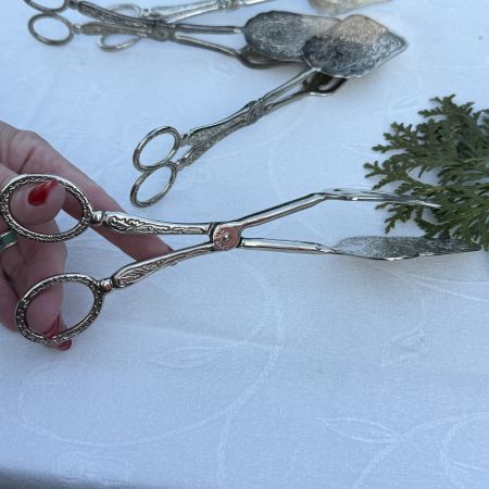 Щипцы ножницы для десерта 23 см сталь