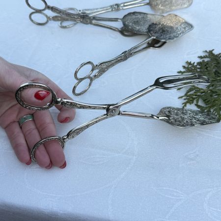 Щипцы ножницы для десерта 23 см сталь