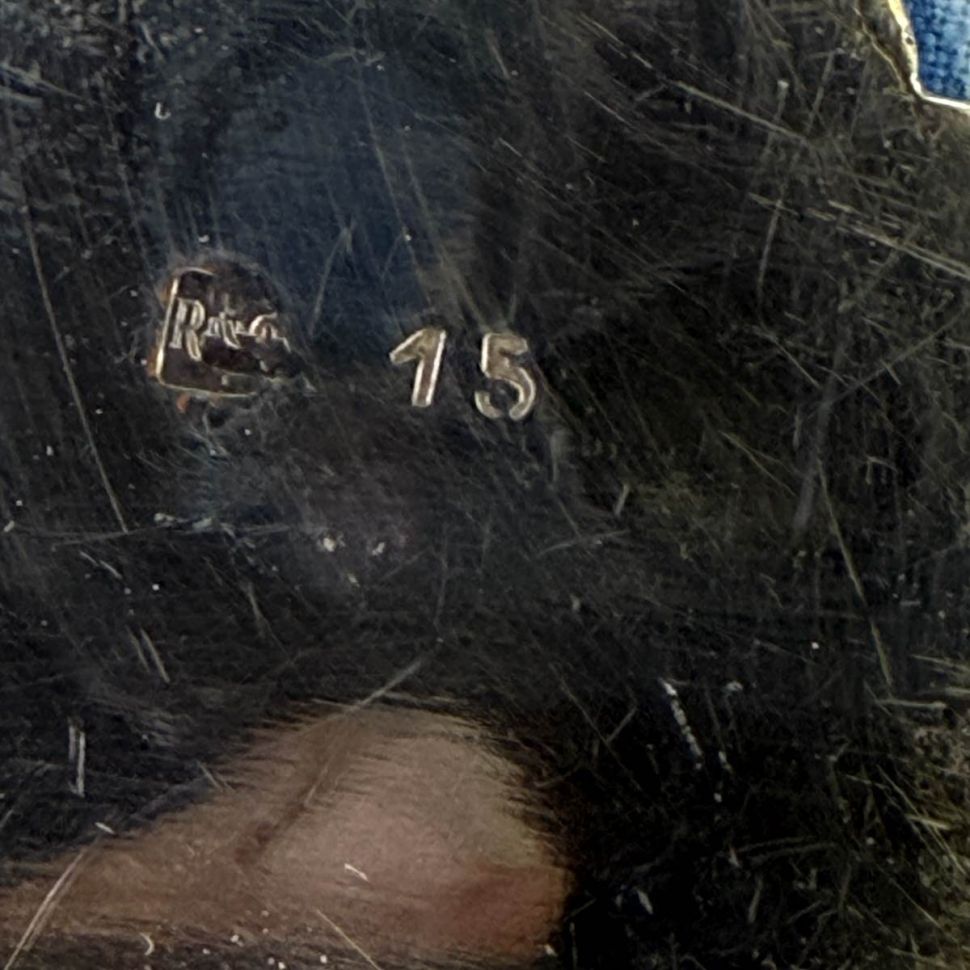 Миска с ручками 18 см серебрение