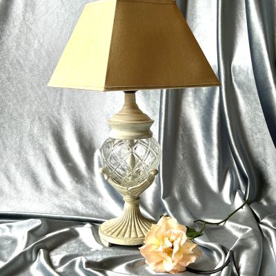 Лампа настольная Франция Ардеко 30 см граненное стекло