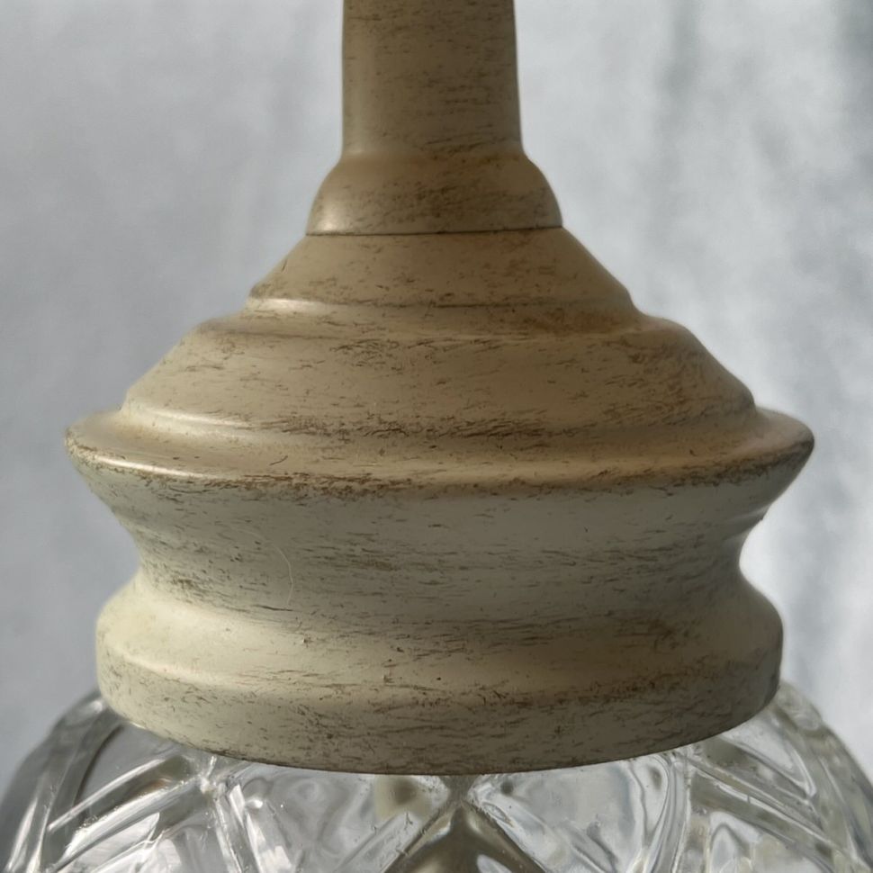 Лампа настольная Франция Ардеко 30 см граненное стекло