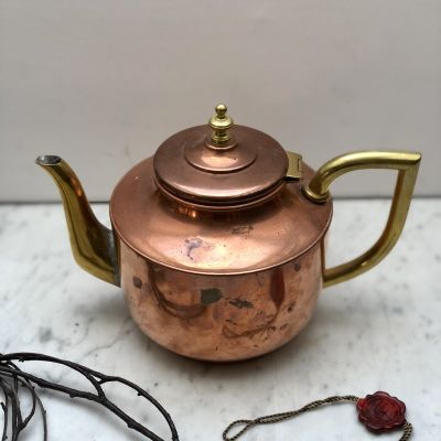 Чайник медь и латунь 1 л