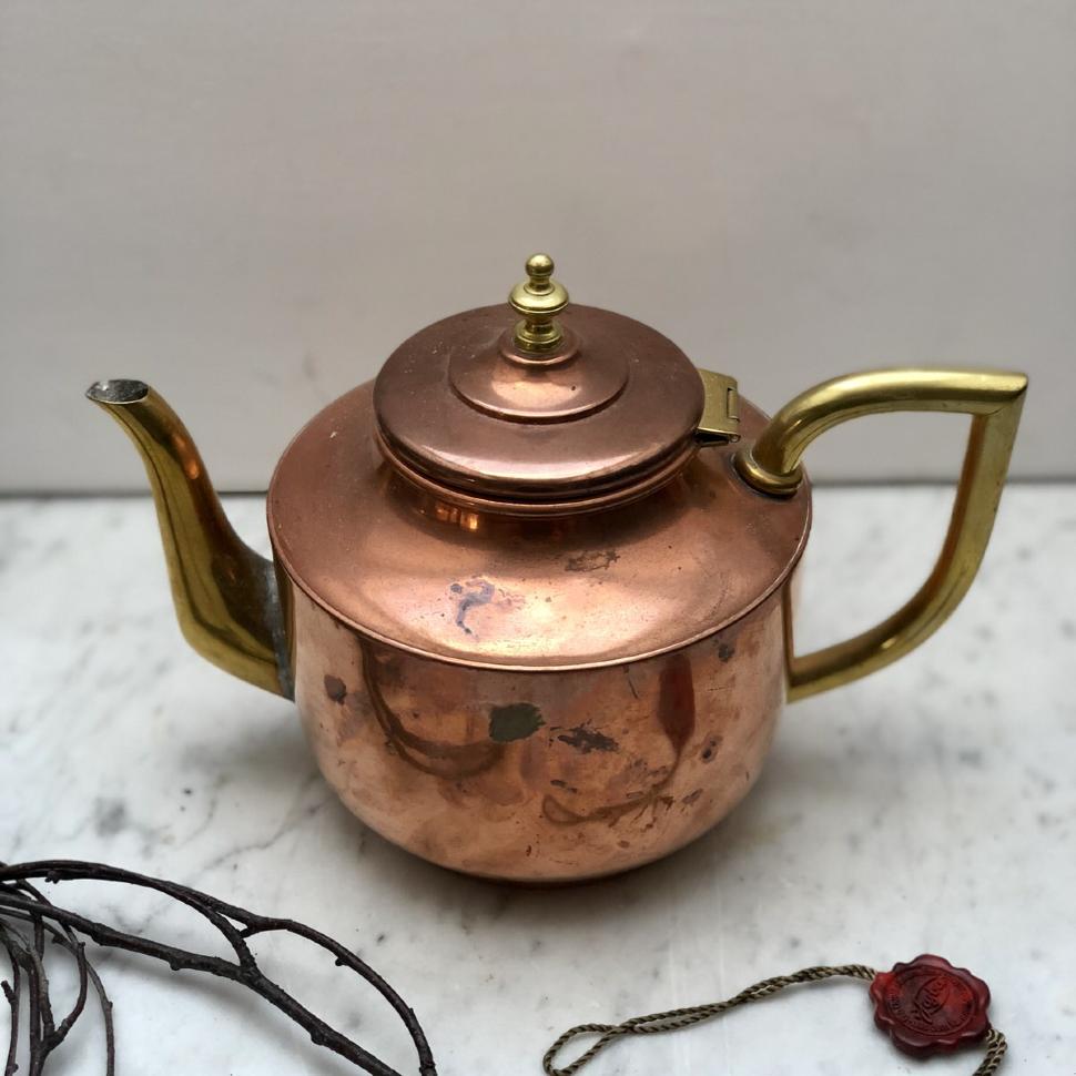 Чайник медь и латунь 1 л