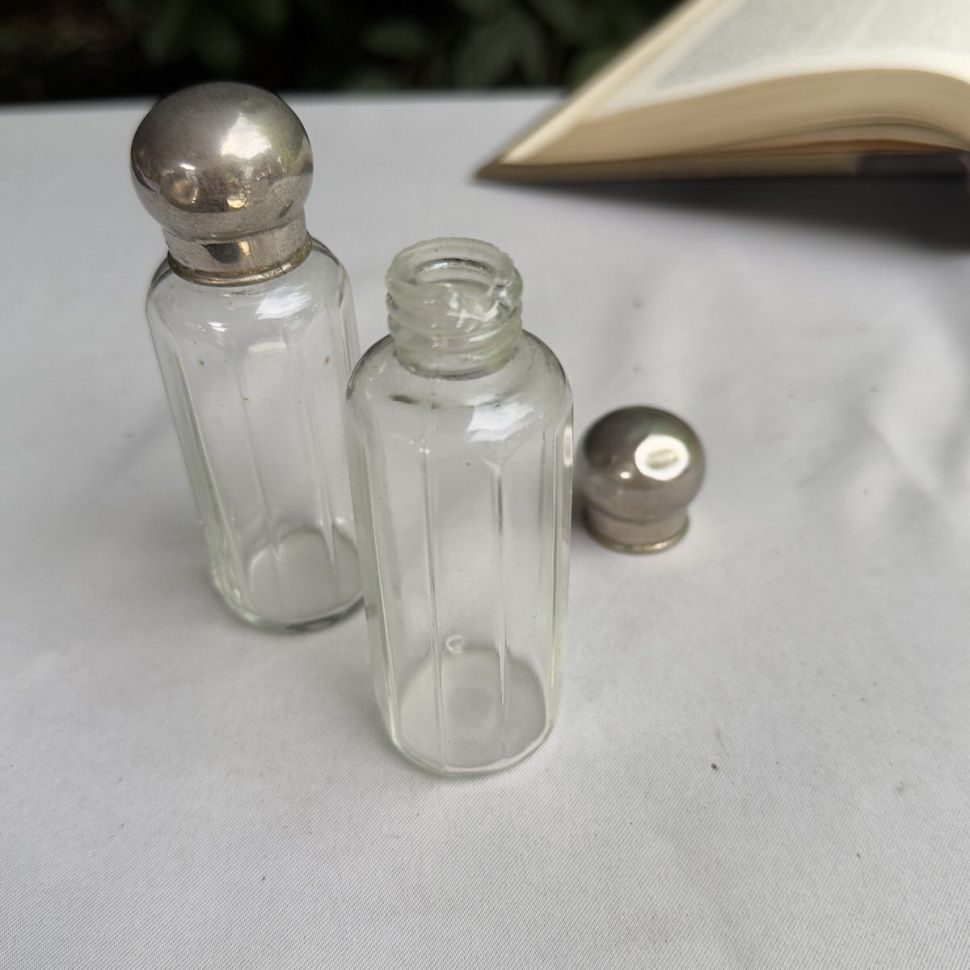 Флакон для духов с закручивающейся крышкой 2 шт стекло 