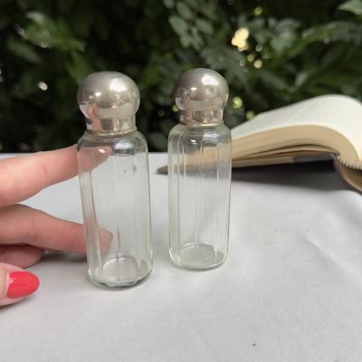 Флакон для духов с закручивающейся крышкой 2 шт стекло 