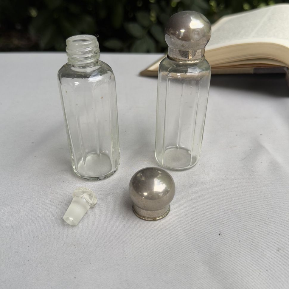 Флакон для духов с закручивающейся крышкой 2 шт стекло 