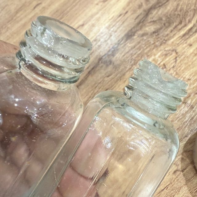 Флакон для духов с закручивающейся крышкой 2 шт стекло