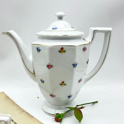 Чайник кофейник Ph.Rosenthal Maria Classic Rose Мелкоцвет 1,6 л Германия 1927 г   