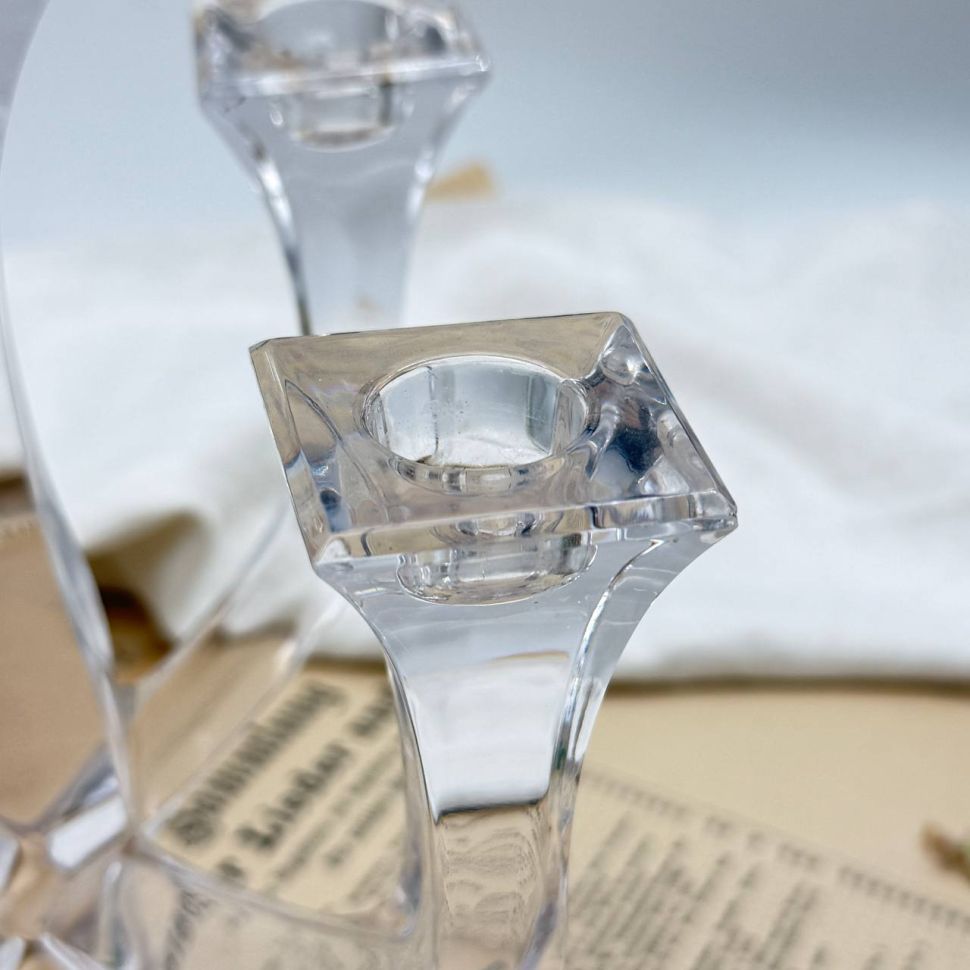 Подсвечник канделябр 15см хрусталь 