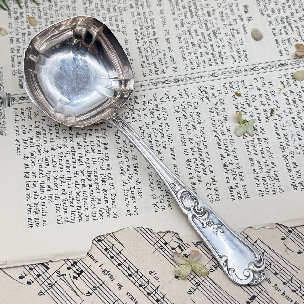 Половник соусник 21 см серебрение Франция