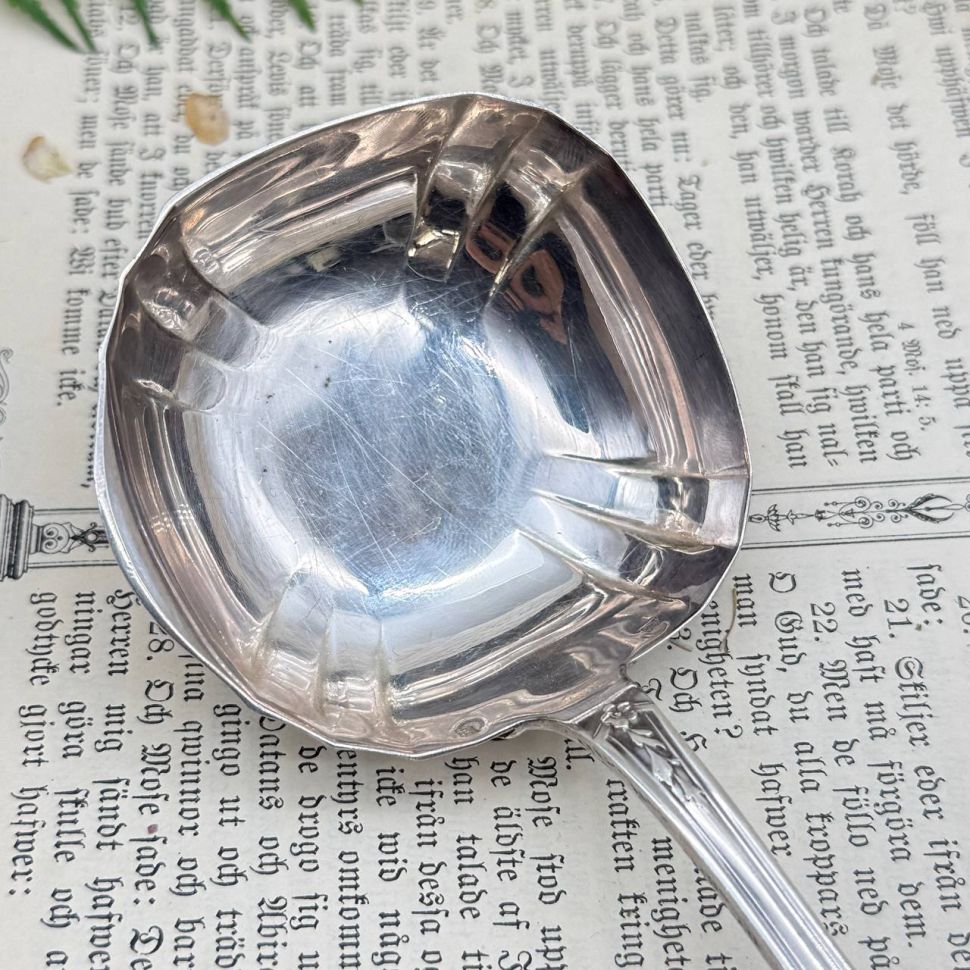 Половник соусник 21 см серебрение Франция