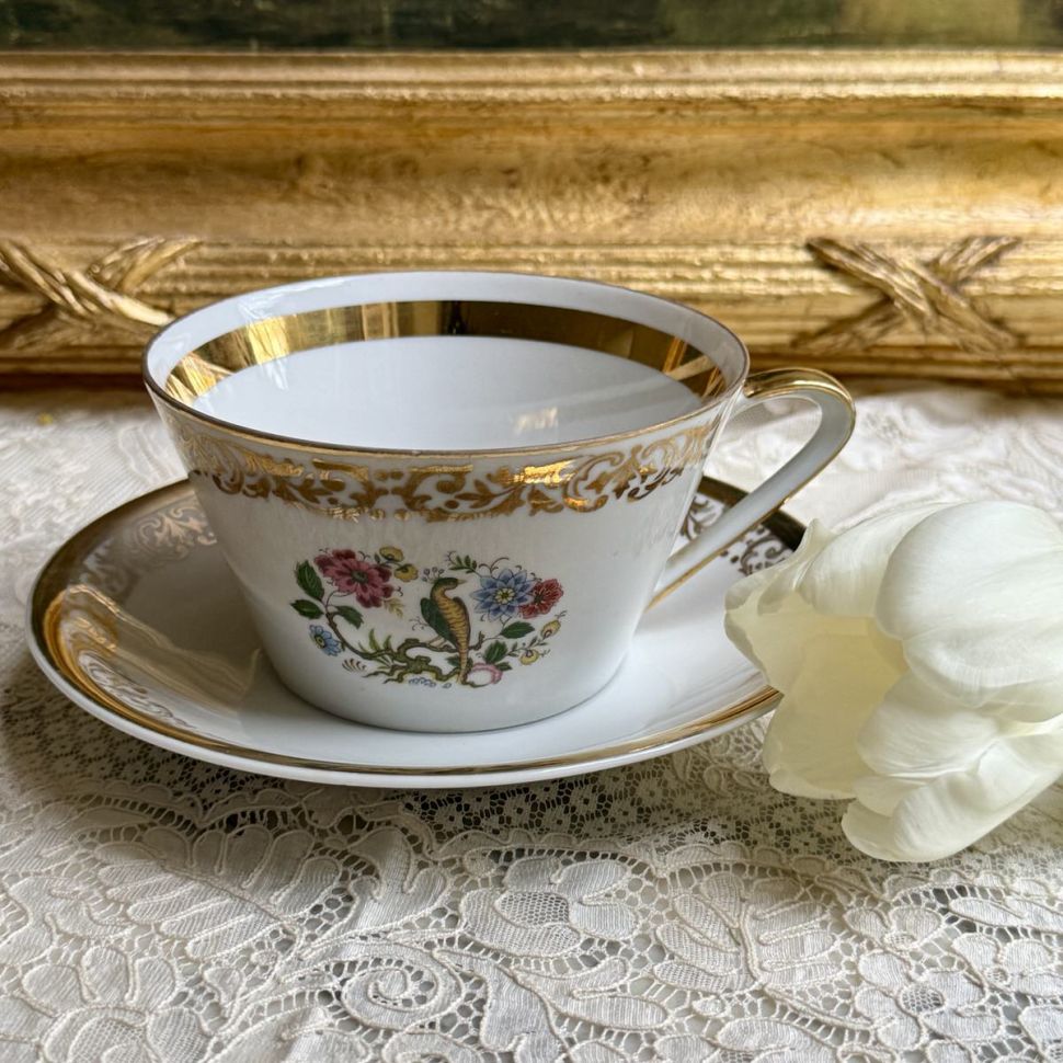 Чайная пара 320 мл фарфор Бавария Германия