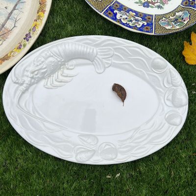 Блюдо огромное A.Santos Омар 50 см керамика Португалия