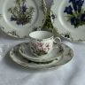 Тарелка Franklin Porcelain Alpenveilchen  20 см фарфор Германия 