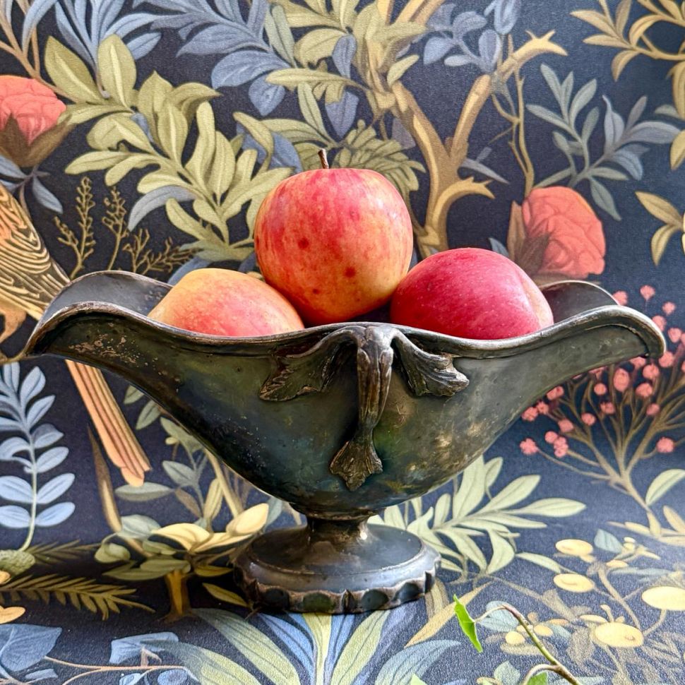 Соусник 23 см Англия латунь патина