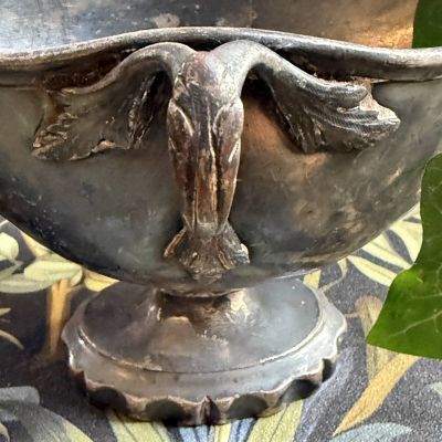 Соусник 23 см Англия латунь патина