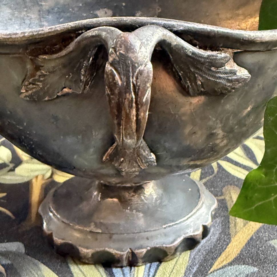 Соусник 23 см Англия латунь патина