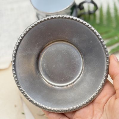 Кофейная пара в оловянном подстаканнике 100 мл фарфор Германия