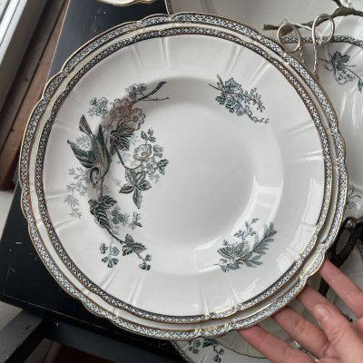 Тарелка глубокая 24 см Gustafsberg Wexio фарфор Швеция