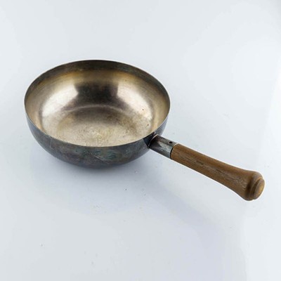 Сковорода мельхиор с крышкой