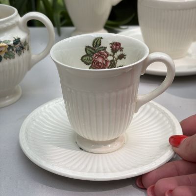  Кофейная пара Wedgwood Moss Rose 140 мл Англия 