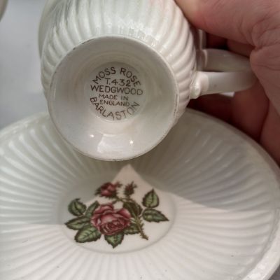  Кофейная пара Wedgwood Moss Rose 140 мл Англия 