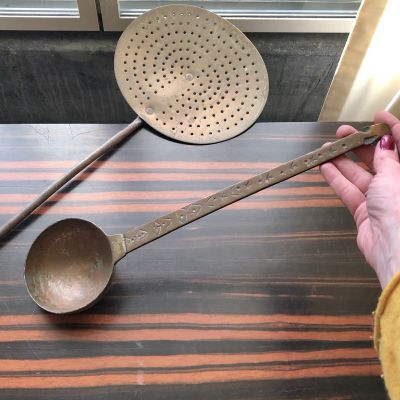 Половник медь старая