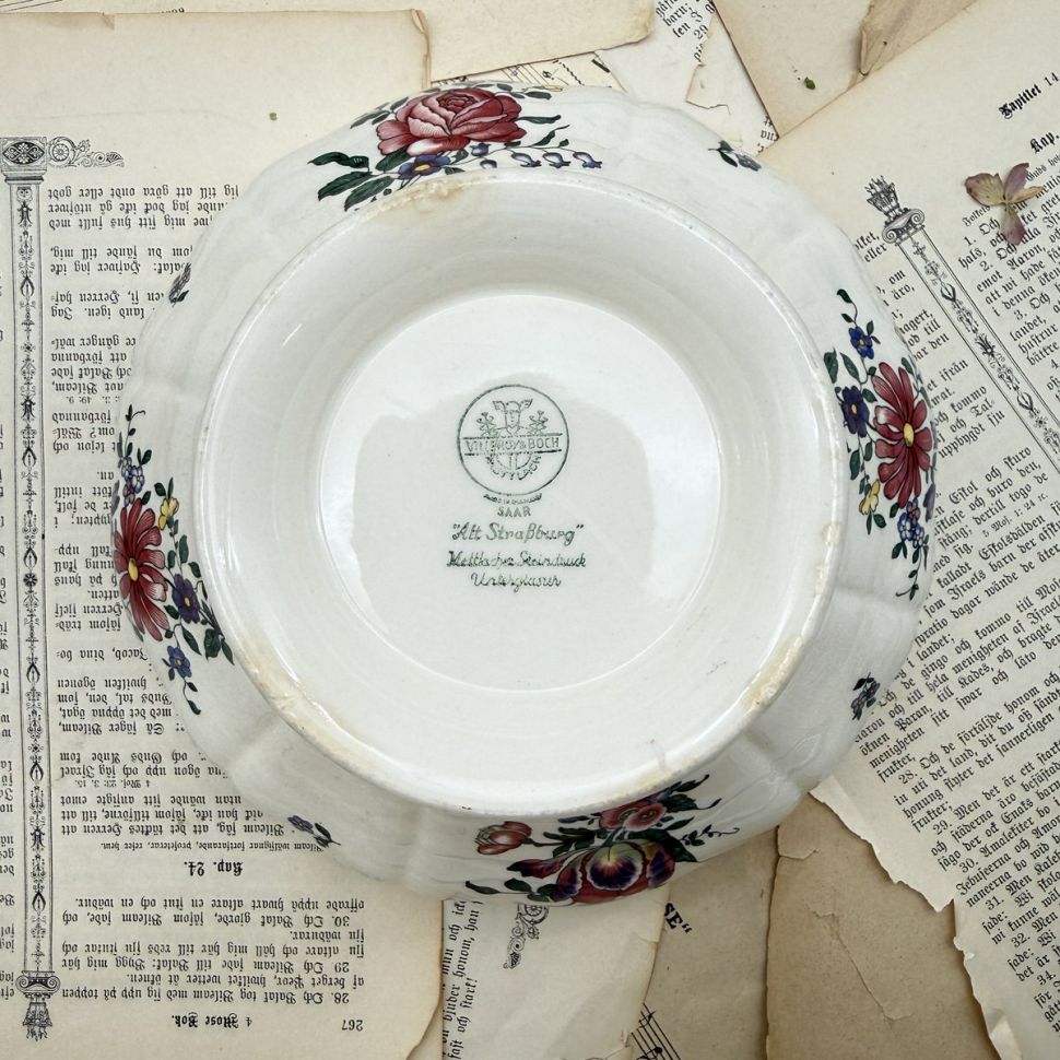 Салатник Alt Strassburg ВиллеройБох 23 см фарфор Германия 