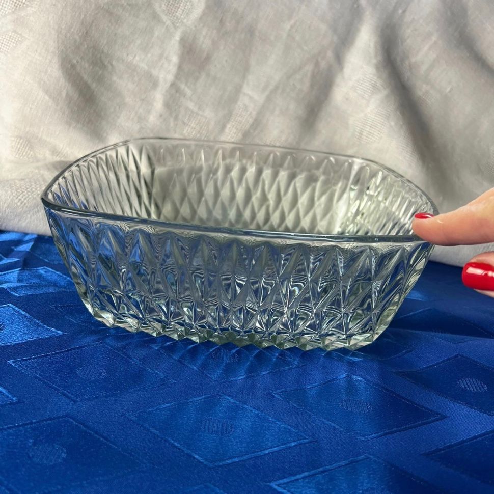 Фруктовница квадратная 22х22 см стекло