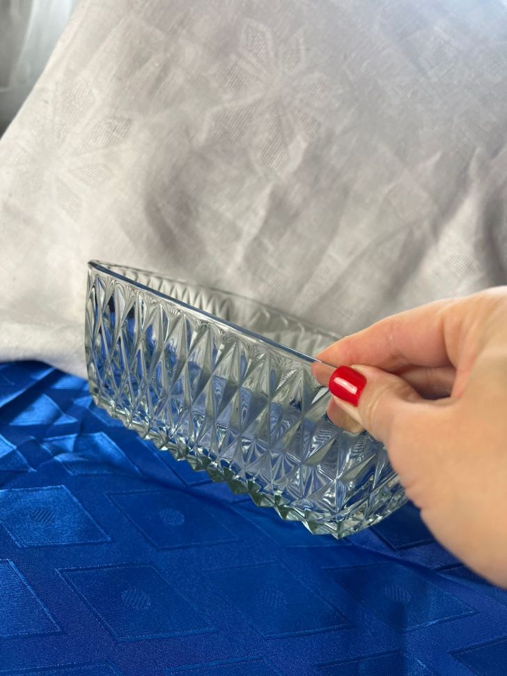 Фруктовница квадратная 22х22 см стекло