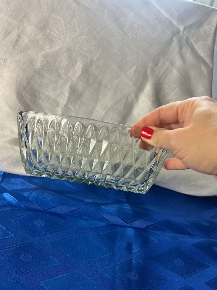 Фруктовница квадратная 22х22 см стекло