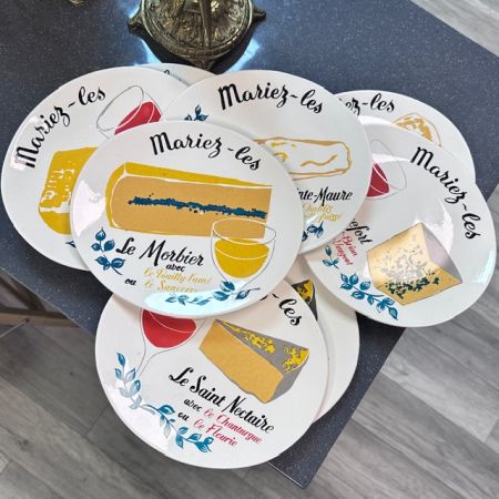 Тарелка Salins France Mariez-les Le Saint-Maure 22 см Франция     