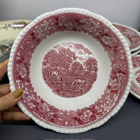Салатник Adams Wedgwood group English Scenic 22 см Англия   