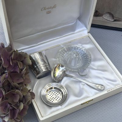 Набор для лимона Christofle 4 предмета серебрение Франция 