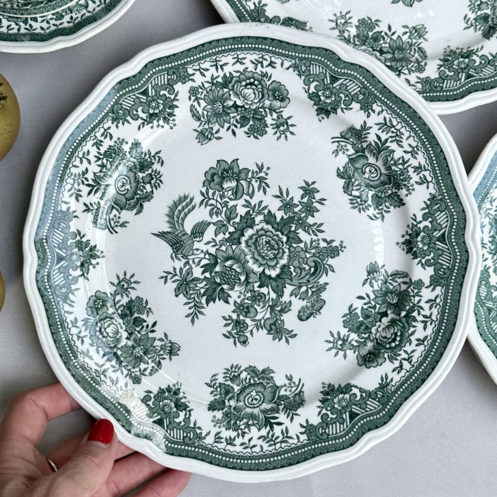 Тарелка ВиллеройБох Fasan зеленый 24 см Германия уценка