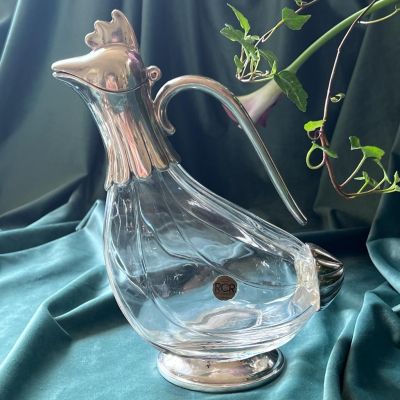 Кувшин для вина RCR 1 л хрусталь серебрение Италия