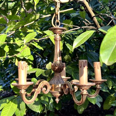 Люстра на 5 ламп 71 см бронза Франция   