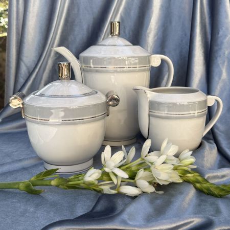 Чайник сахарница молочник Limoges набор 3 предмета Франция Ардеко уценка
