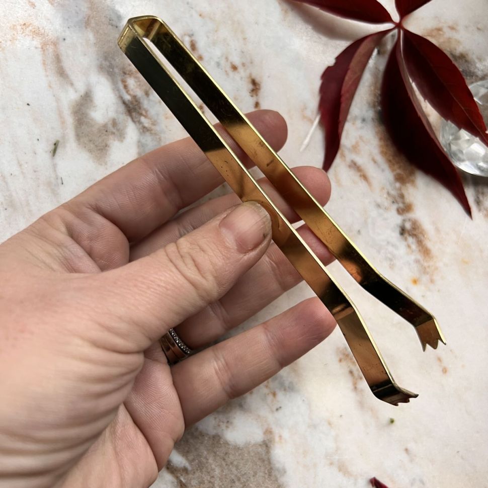 Щипцы для льда и сахара 13 см металл