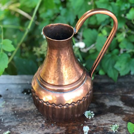 Кувшин чеканка 1л медь