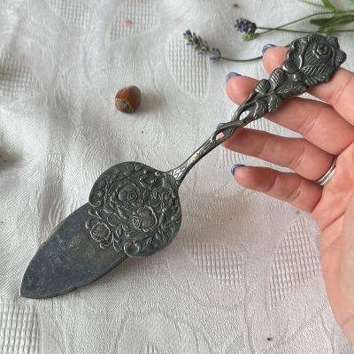 Лопатка для торта Хильдесхаймская роза 20 см серебрение