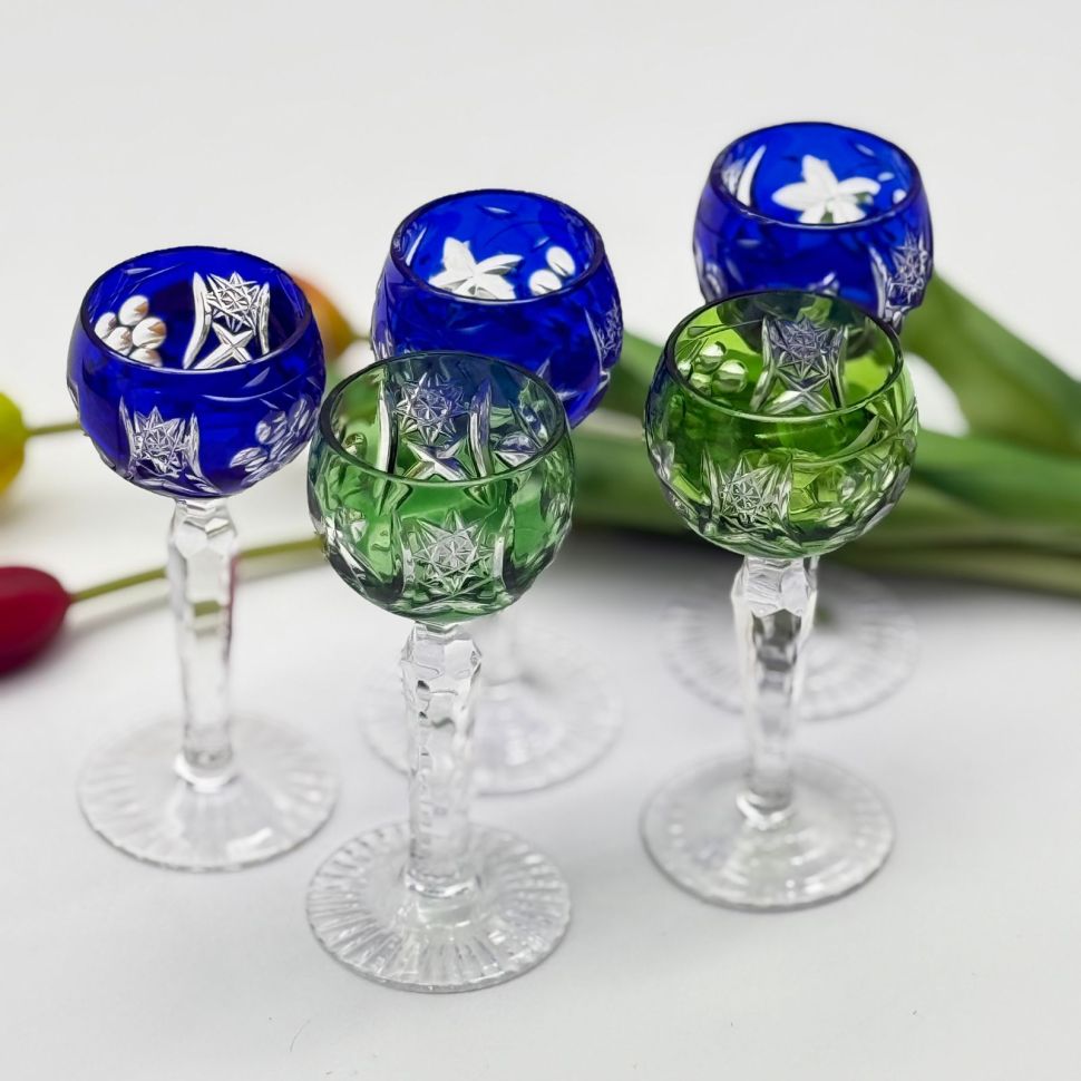 Рюмка Anna Hutte набор 5 шт. 40 мл накладной хрусталь Германия