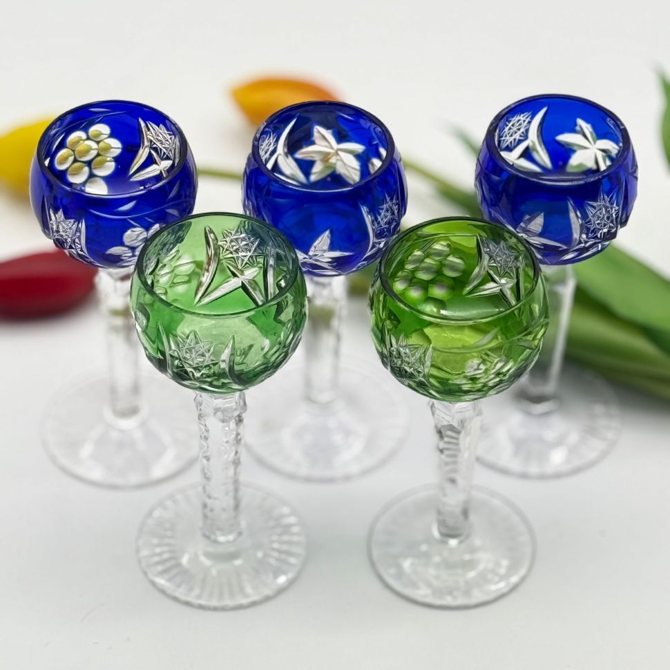 Рюмка Anna Hutte набор 5 шт. 40 мл накладной хрусталь Германия